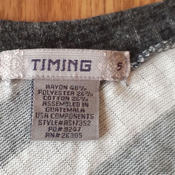 TIMING S KNIT BAT WING S TOP black and cream - Picture 8 of 10